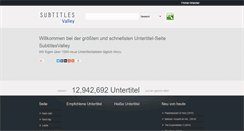 Desktop Screenshot of de.subtitlesvalley.com